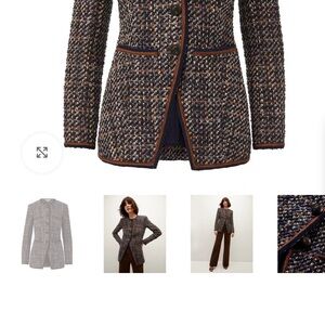 Veronica Beard Multicolor Tweed Blazer